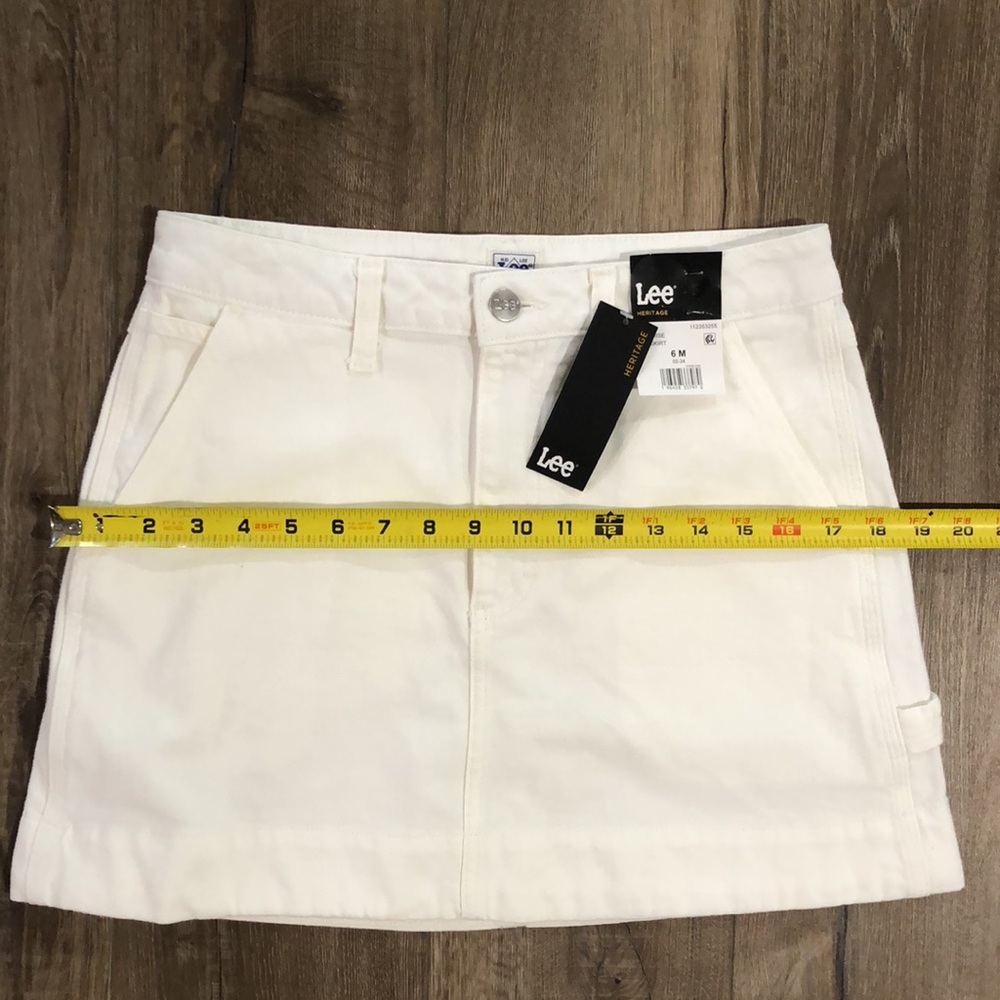 NWT! - LEE Heritage Denim High-Rise Mini Skirt w/Stretch - Picture 9 of 9